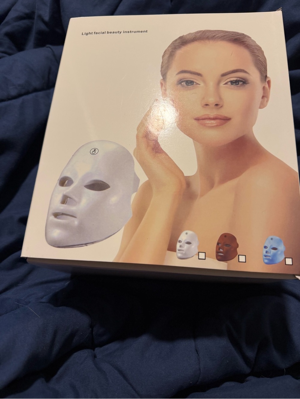 Source Unknown White LED Facial Light Therapy Mask